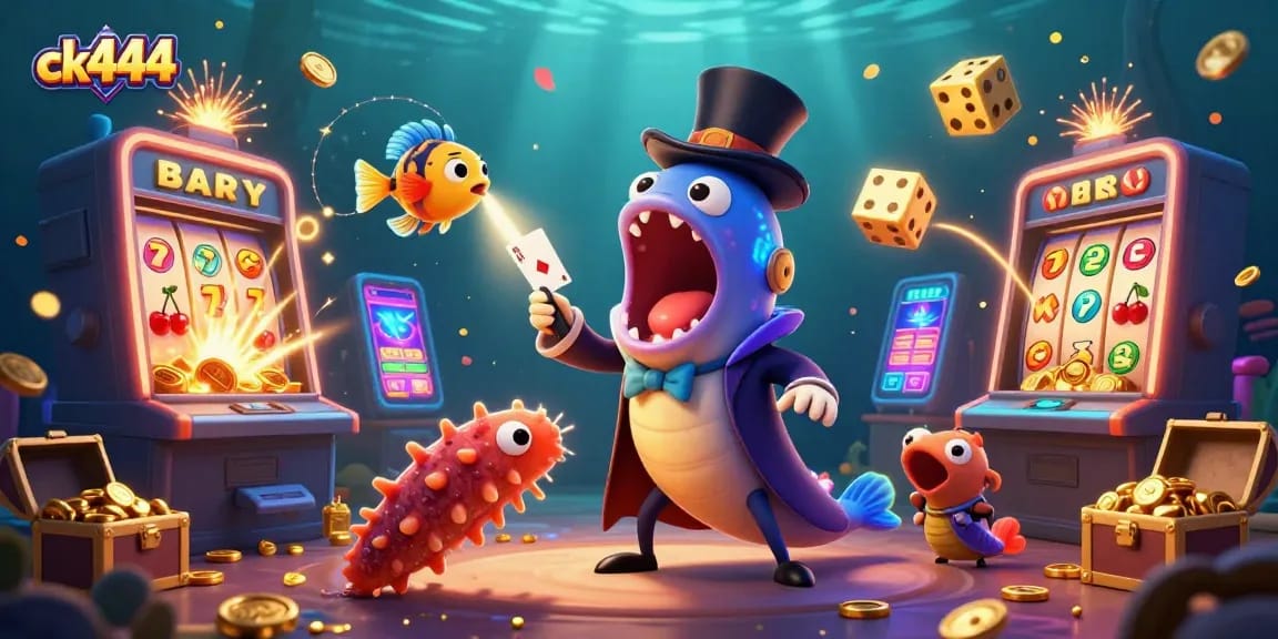 Experience excitement at ck444 with a lively 3D underwater casino scene full of jackpots and fun.