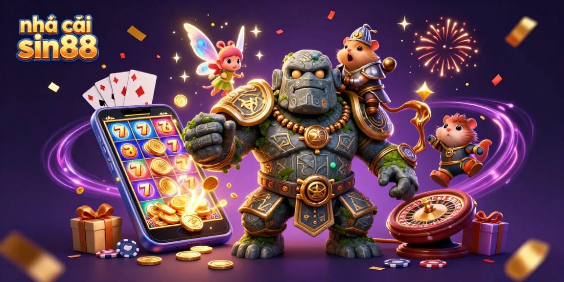 Experience thrilling moments at nhà cái sin88 with a magical casino adventure featuring vibrant characters and dynamic game elements.